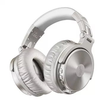 Bezprzewodowe słuchawki nauszne OneOdio Pro C A-AC12-01 srebrny — Bluetooth, redukcja szumów