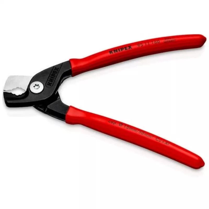 Nożyce do kabli Knipex 95 11 160 — długość 160 mm, ergonomiczne uchwyty