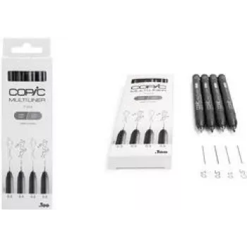 COPIC Multiliner cienkopis zestaw kolorów 0,3 + 0,5 mm, 4 szt. (22075634)