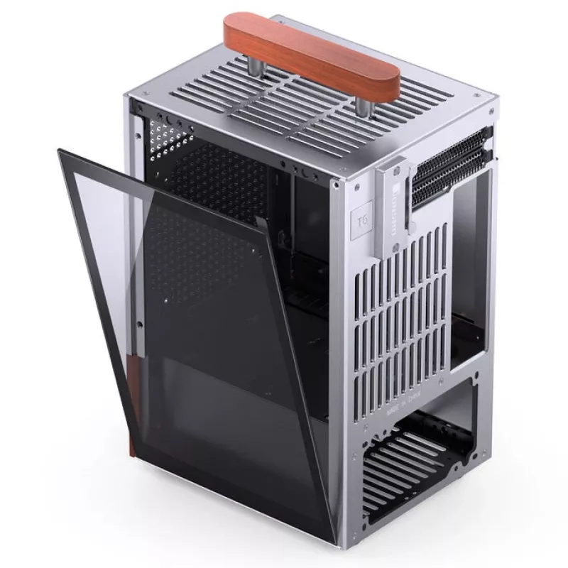 Obudowa PC Jonsbo T6, Mini-Tower, Mini-ITX, srebrna