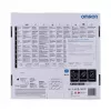 Elektroniczna waga osobista Omron VIVA — kwadratowa, czarna, maks. 150 kg, dokładność 100 g, tkanka tłuszczowa/BMI/BMR, pamięć dla 30 użytkowników