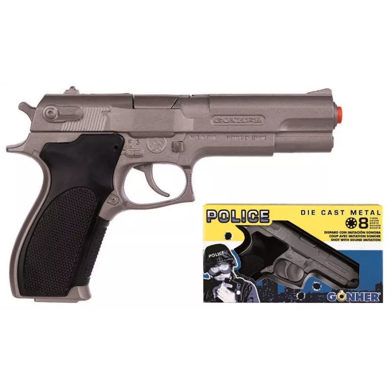 Pistolet na rzutki Pulio Police GONHER 45/0 15545 — model sprężynowy jednostrzałowy
