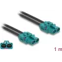 DeLOCK Kabel HDMTD Z podwójne gniazdo do HDMTD Z podwójne gniazdo 1 m