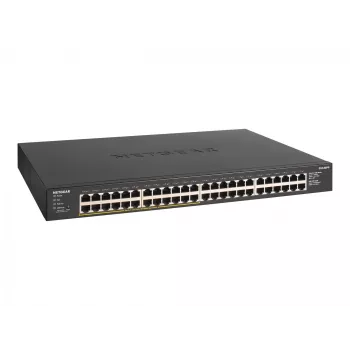 NETGEAR GS348PP Niezarządzalny przełącznik Gigabit Ethernet (10/100/1000) Power over Ethernet (PoE) Czarny