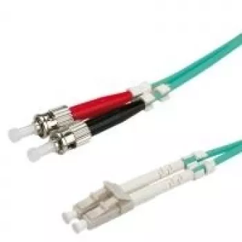 VALUE LWL-kabel 50/125µm OM3, LC/ST, turkusowy 0,5m (21.99.8720)
