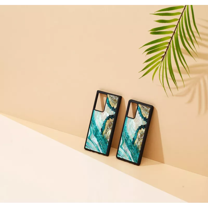 Etui ochronne iKins do Samsung Galaxy Note 20 Ultra — wzór akwamarynowy agat
