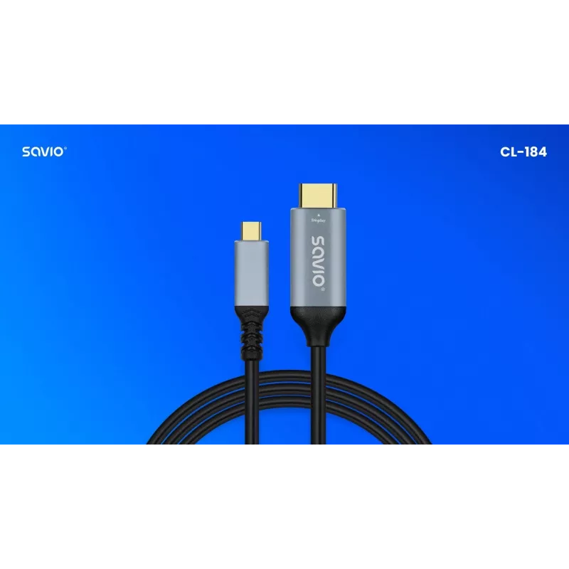 Kabel USB-C na HDMI v2.0b, 3m, miedziany CL-184