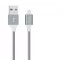 Kabel USB Micro-B Devia Pheez Series 1 m, 5 V 2,4 A, szary