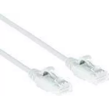 ACT Biały 0,15 m LSZH U/UTP CAT6 kabel krosowy z zabezpieczeniem zatrzasku RJ45
