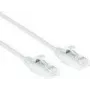 ACT Biały 0,15 m LSZH U/UTP CAT6 kabel krosowy z zabezpieczeniem zatrzasku RJ45