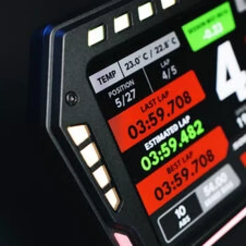 SOELPEC XR-7 Display, Simracing-Touchscreen, RGB-Telemetrie - czarny