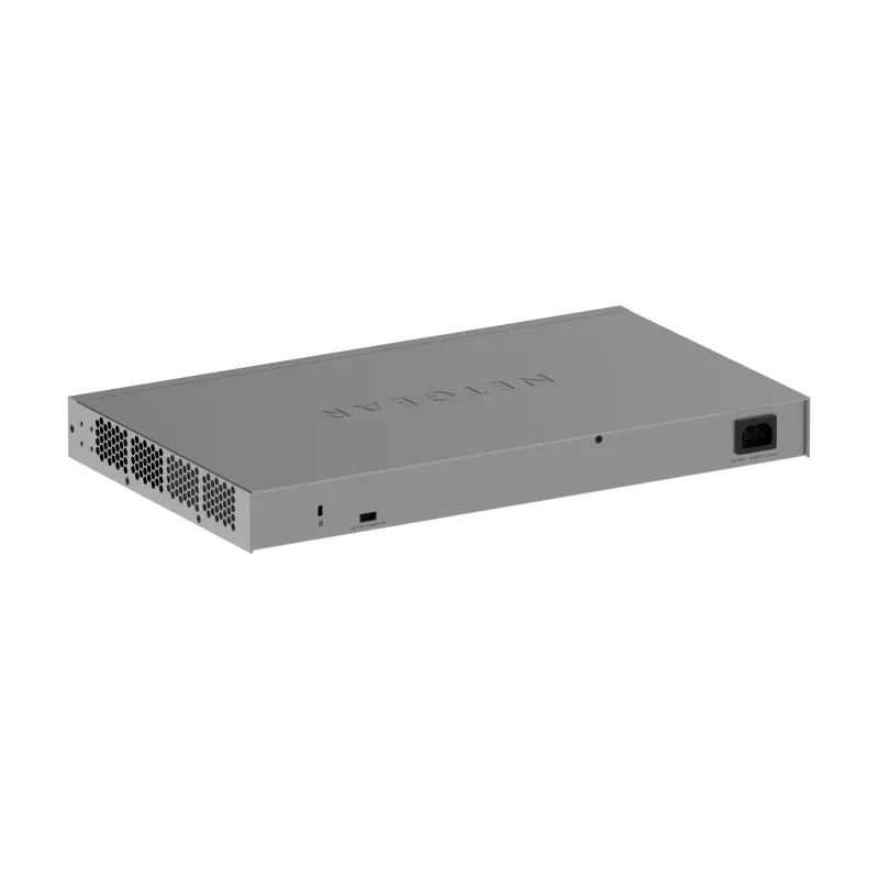 Zarządzalny przełącznik Gigabit Ethernet Netgear GS752TX, 48x RJ-45 10/100/1000, obsługa 10G, 1U do montażu w szafie, szary