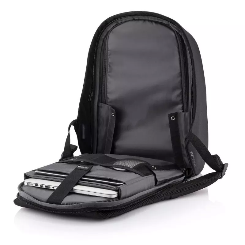 Plecak XDDESIGN P705.291 Antracytowy — 18 l, przegrody na notebooka i tablet, zamykany główny suwak
