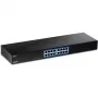 TRENDnet TEG S17 - Switch - 16 x 10/100/1000 - do montażu w szafie rack