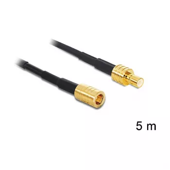 Kabel koncentryczny DeLOCK 88649 5 m SMB czarny