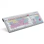 klawiatura Logickeyboard Avid Pro Tools QWERTZ German Czarny srebrny