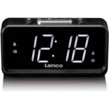 Cyfrowy budzik Lenco CR-28BK z radiem FM i ładowaniem USB