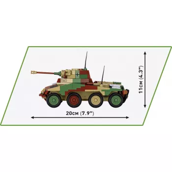 Cobi Kolekcja Historyczna II Wojna Światowa Pojazd SD.Vehicle 234/2 Puma, Wielokolorowy
