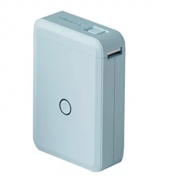 Drukarka do etykiet NIIMBOT D110_M Niebieska — przenośna bezprzewodowa drukarka do etykiet termicznych, 300×300 DPI, 102 mm/s, maks. szerokość druku 10,8 cm