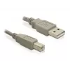 Kabel USB DeLOCK 82216 USB 2.0 3m USB A USB B Szary