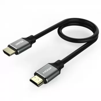 Kabel HDMI Unitek C138W 2 m — HDMI 2.1, 48 Gbit/s, 4K/120Hz, HDR10 & Dolby Vision, ARC, pozłacane złącza