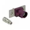 Złącze koncentryczne DELOCK 89819 FAKRA D męskie, pozłacane styki, 21,2×24×7,5 mm