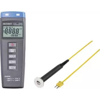 VOLTCRAFT K102 + TP 302 przyrząd do pomiaru temperatury -200 do +1370 °C sonda typu K