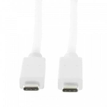 Logilink - Kabel USB - USB-C (M) do USB-C (M) - USB 3.1 Gen 2 - 20 V - 3 A - 50 cm - USB Power Delivery (3A, 60W) - Biały (CU0130)