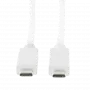 Logilink - Kabel USB - USB-C (M) do USB-C (M) - USB 3.1 Gen 2 - 20 V - 3 A - 50 cm - USB Power Delivery (3A, 60W) - Biały (CU0130)