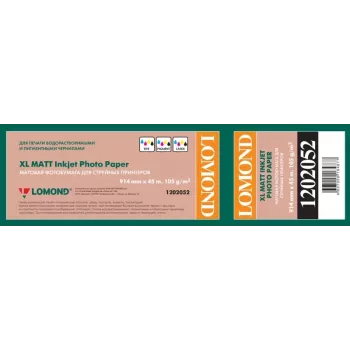 Lomond XL Photo Paper Matte 105 g/m2 914mm*45m