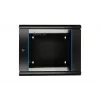 Szafa wisząca Extralink Rack 6U 600x600 AZH czarna, montaż na ścianie, typ uchylny