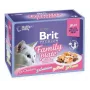 Mokra karma dla kota Brit Premium Family Plate Fillets in Jelly — Mieszane smaki, 12 x 85 g saszetka