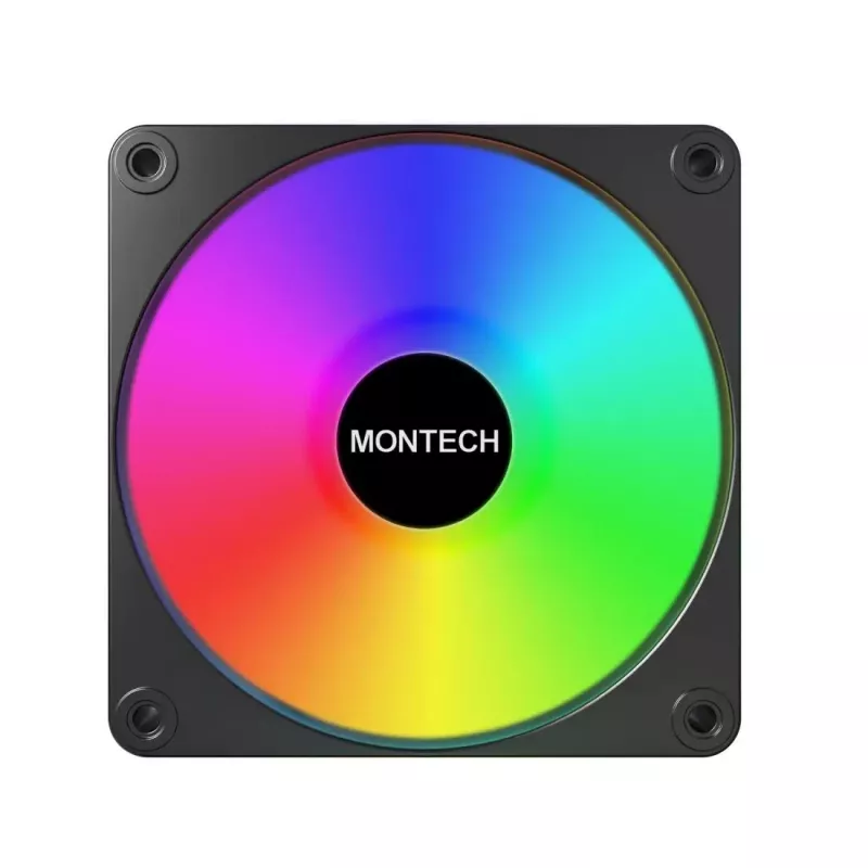 Montech GF120 V2 ARGB Moduł wentylatora do obudowy komputera 12 cm Czarny 1 szt.