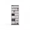 OLIV 2D CLOSED SHELVING UNIT, ANTHRACITE/Biały SET