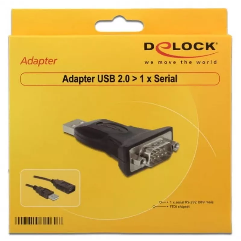 Adapter USB na szeregowy DeLOCK 61460