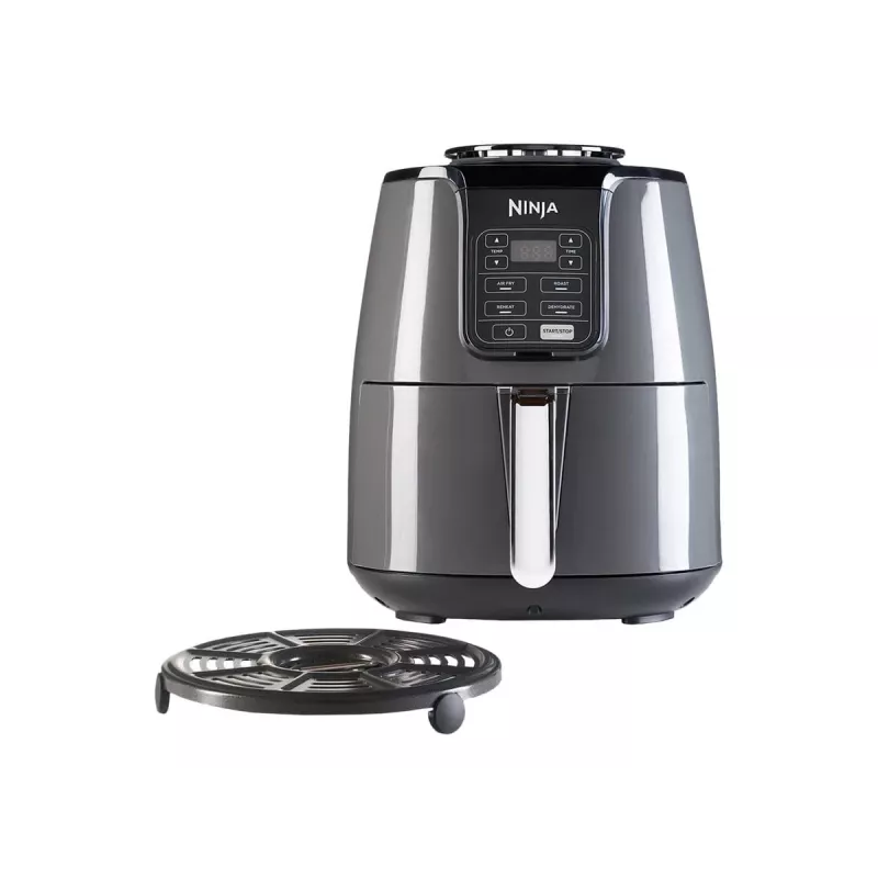 Ninja AF100 Pojedyncza 3,8 L Wolnostojąca 1550 W Frytkownica na gorące powietrze Czarny
