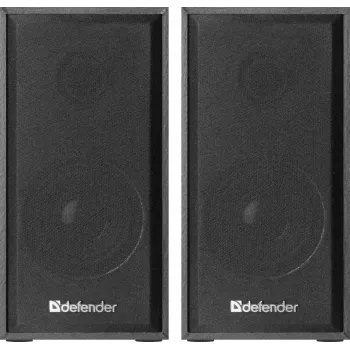 DEFENDER SPK-240 przewodowe głośniki biurkowe, 2.0, 6 W RMS, zasilane przez USB, 3,5 mm, czarny