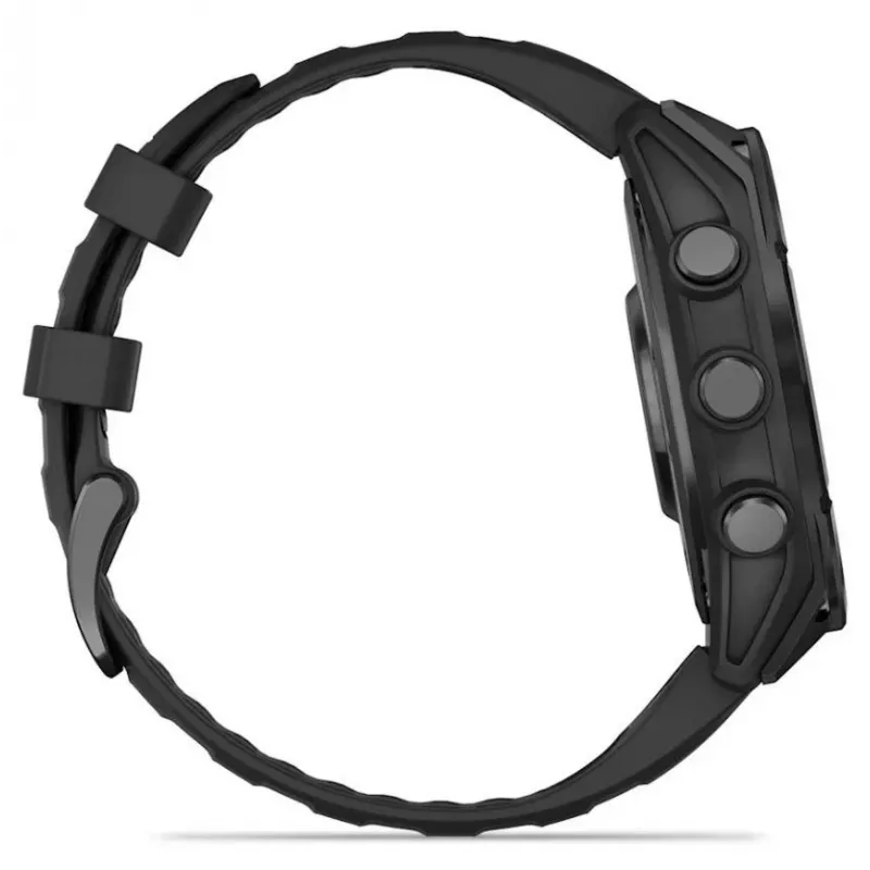 Garmin Fenix 8 3,56 cm (1,4) AMOLED 47 mm Cyfrowy 454 x 454 pikseli Ekran dotykowy Czarny Wi-Fi GPS (satelitarny)