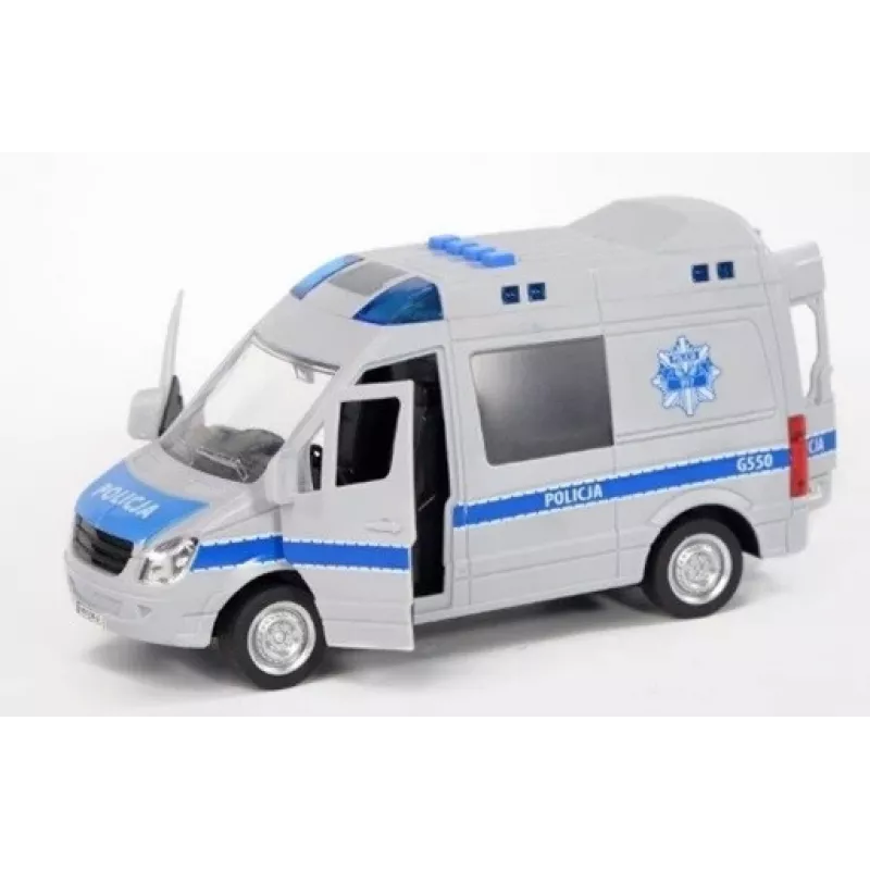 Mechaniczna zabawka Madej model 075007 — Policjant z dźwiękiem, nakręcana mechanicznie