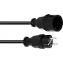 Przedłużacz PSSO 30245700, 3×1,5 mm², 5 m, czarny