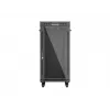Stojąca szafa rack LANBERG FF01-6624-12BL 24U 19 cali 600×600 mm, IP20, 1200 kg, czarna