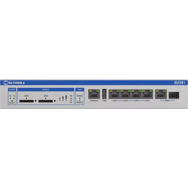Teltonika RUTXR1 Router rackowy klasy korporacyjnej z obsługą SFP/LTE