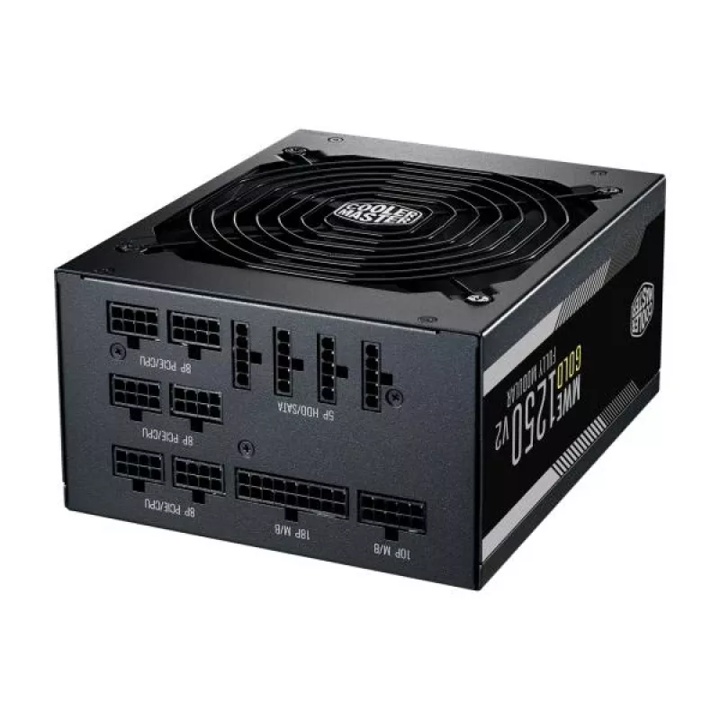 Cooler Master MPE-C501-AFCAG-EU MWE Gold V2, ATX 1250W, RTX Ready, Modular, 140mm, Czarny