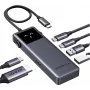 Ugreen Uno - Hub - 6-w-1 USB C - 1 x HDMI + 2 x USB-C 3.2 Gen 2 + 2 x USB-A 3.2 Gen 2 + 1 x USB-C (zasilanie) (35998)