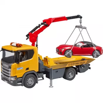 Zestaw pojazdów Scania Super 560R – pomoc drogowa i roadster