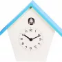 Zegar ścienny NeXtime Birdy 3108bl, 24,5x25,5x9,8 cm, niebiesko-biały