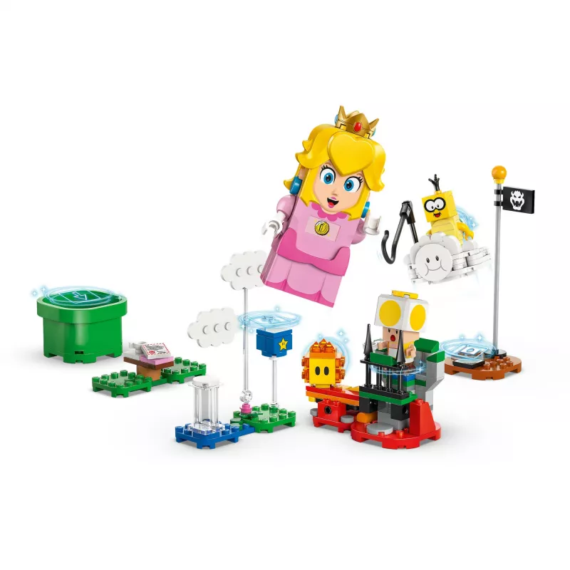 Zestaw konstrukcyjny LEGO 71441 Super Mario Interaktywna figurka LEGO Peach, kompatybilny z systemem LEGO