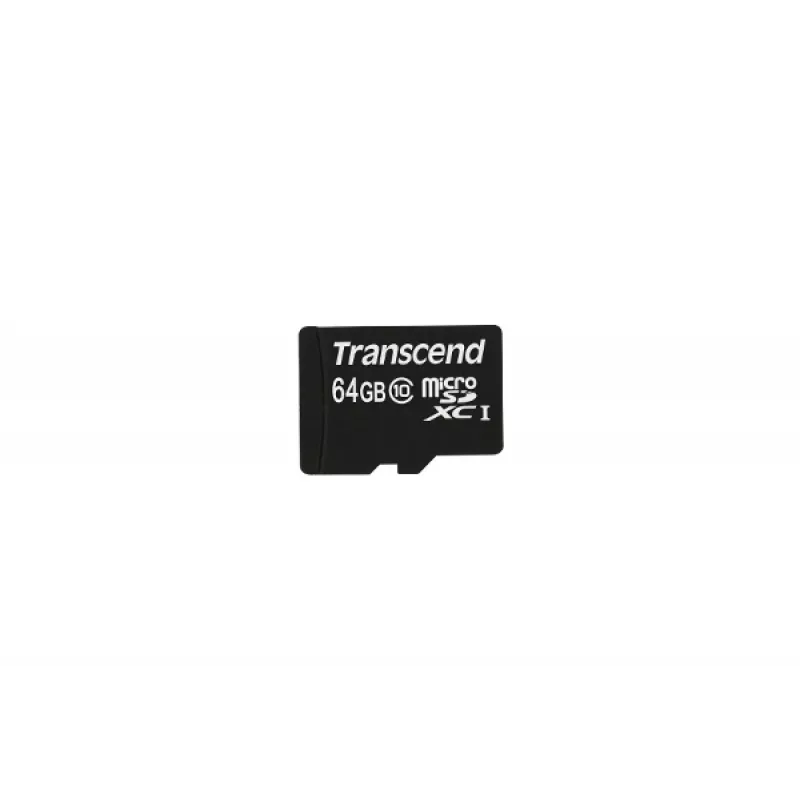 Pamięć Flash Transcend 64 GB microSDXC Class 10 z adapterem
