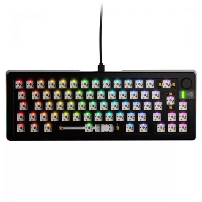 Klawiatura mechaniczna GLORIOUS GMMK 3 PRO Barebones 65% przewodowa USB RGB czarna