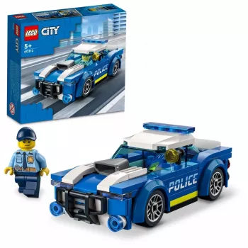 LEGO 60312 City Police Car Toy for Kids 5 Plus Years Old with Officer Minifigure Small Gift Idea Adventures Series Chase Vehicle Building Set Singl